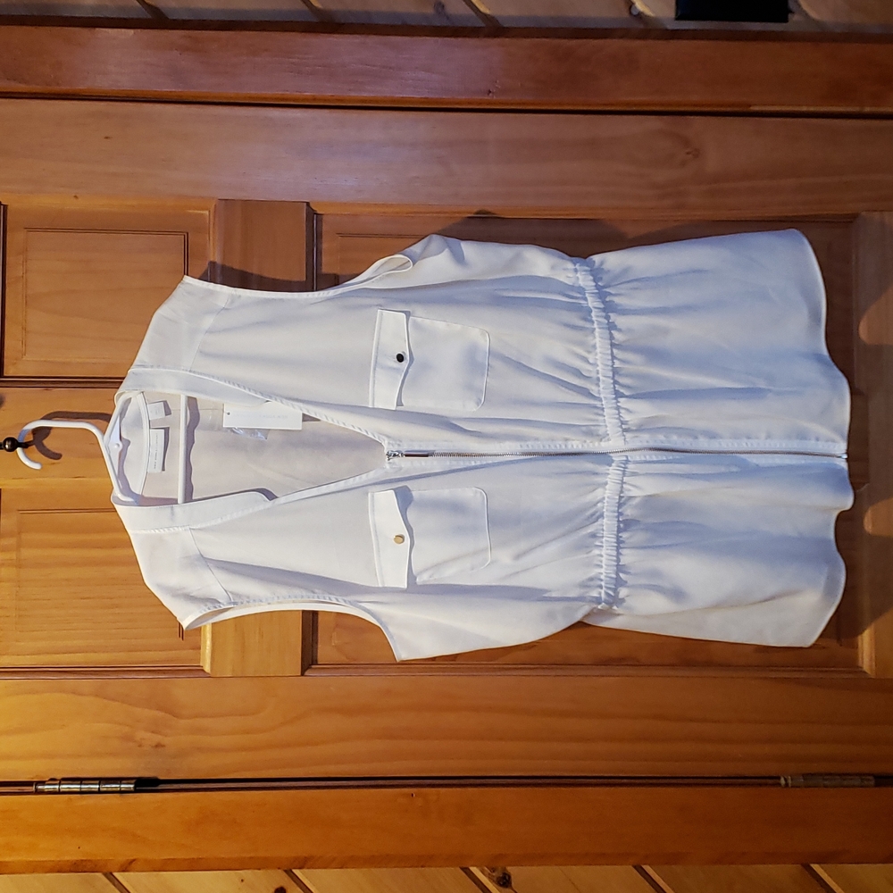 New York & Co Zipper Front top NWT